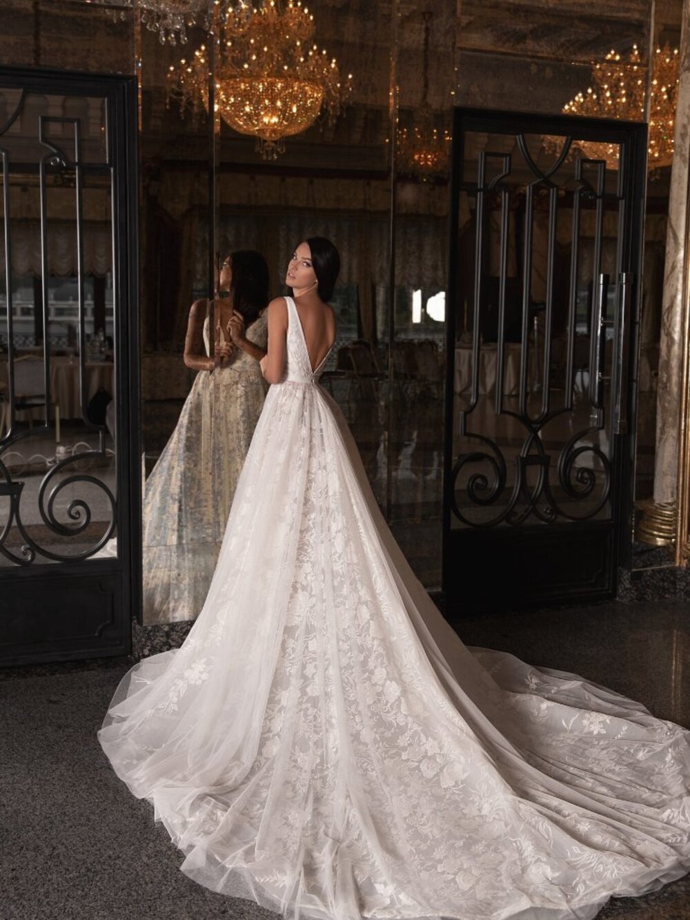 Wona NYC Alicia Low Back Wedding Dress